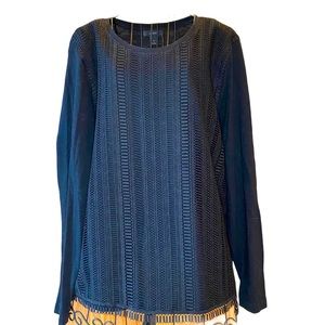 J. Crew black cotton  top size XL